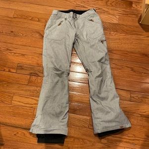 Roxy Backyard Snow Pants with 10K DryFlight technology - Size L - Colour: Grey